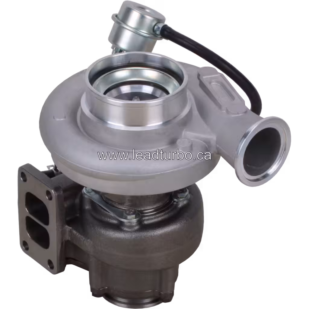 Vue avant du turbocompresseur pour moteur Cummins 6BTAA