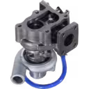 VB410099 Turbocharger side view with actuator