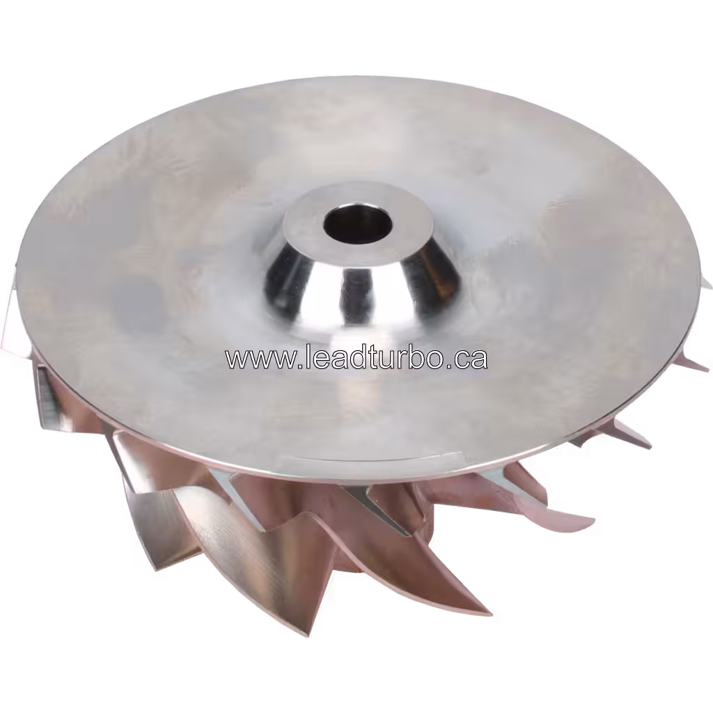 10R9493 CW compressor wheel bottom view with central hub