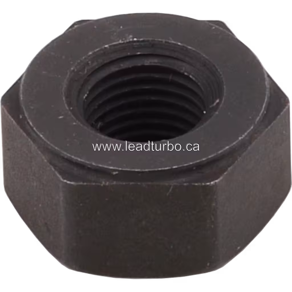 Front view of threaded shaft nut fastener for Isuzu 6BG1T(CIBC)