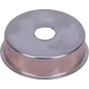 Top view of FOR 13879980066 HS-U J96 turbo heat shield with central hole