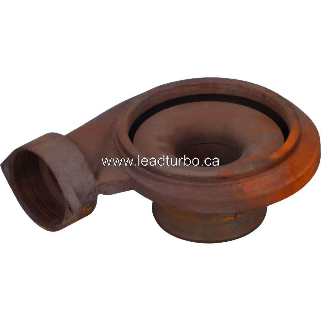 Bottom 45-degree view of 15101013010 compressor housing