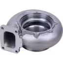 1692570 turbine housing bottom view with threaded holes and dark interior cavity