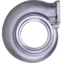 1692570 GT6041 turbine housing front view with central opening and mounting flange