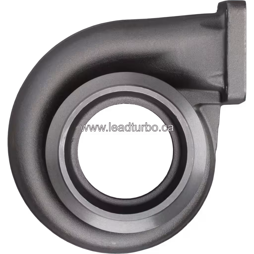 Aftermarket turbine housing for Detroit Diesel S60 with rectangular openings