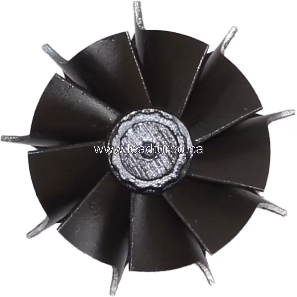 Close-up of CT9C Turbine Wheel blades and hub