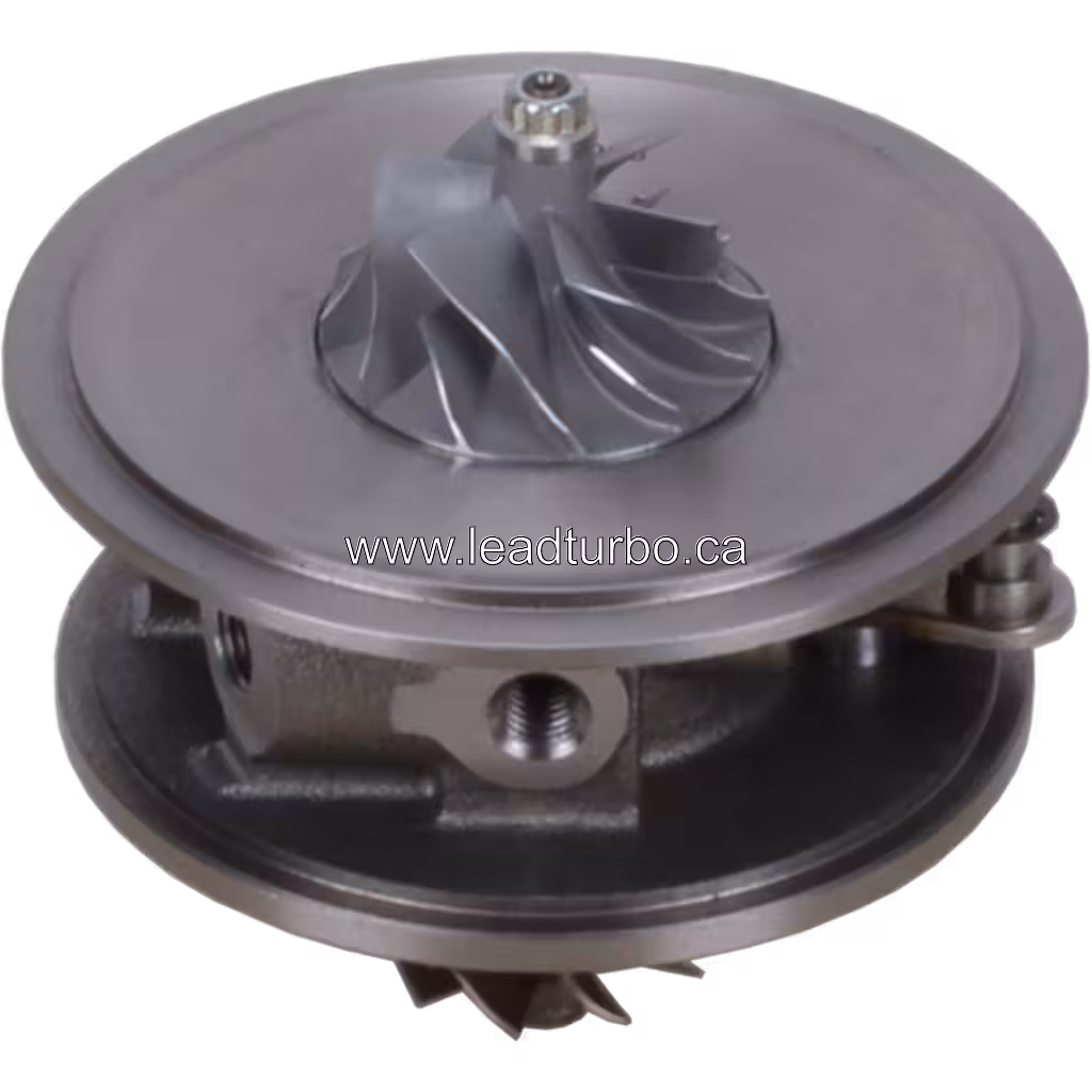 Top view showing turbine wheel of Toyota 1VD-FTV turbo core