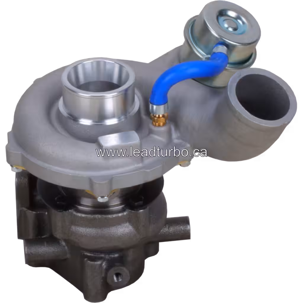 GT1752S turbocharger compressor and turbine housings top view