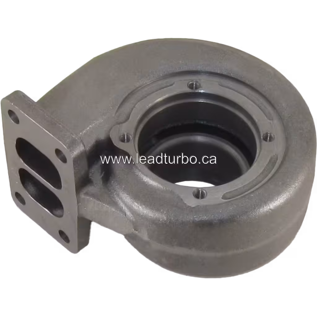 Volute-shaped FOR 3532222 TH turbine housing with oval exhaust ports