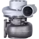 3532296 H1E turbocharger with silver compressor housing and dark grey turbine housing