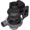 Bottom view of 3592121 HX30W showing turbine housing and four-bolt exhaust flange