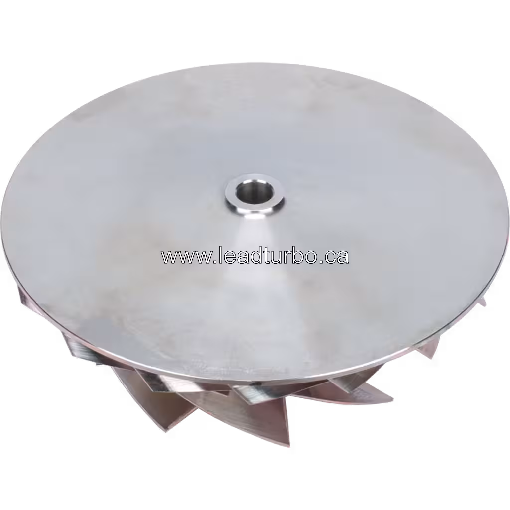 3794691 compressor wheel bottom view showing flat circular backplate and machined surface