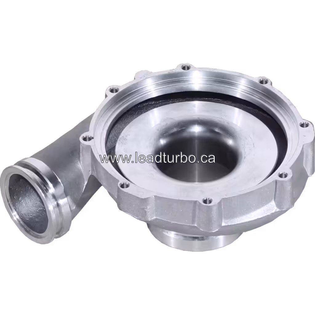 TA5104 compressor housing tangential outlet pipe and flanged mounting face