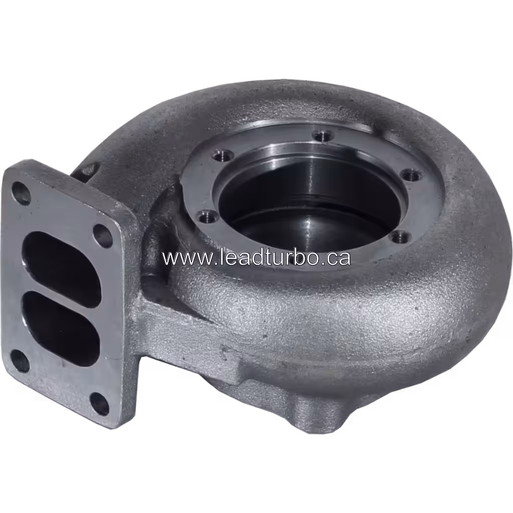 443548-0001 turbine housing side view showing coolant passage