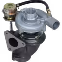 Front view of 454220-0001 turbocharger assembly