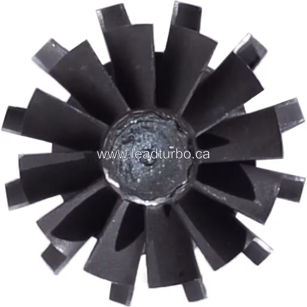 Top view of 49177-30120 turbine wheel blade layout for KOMATSU S4D95L