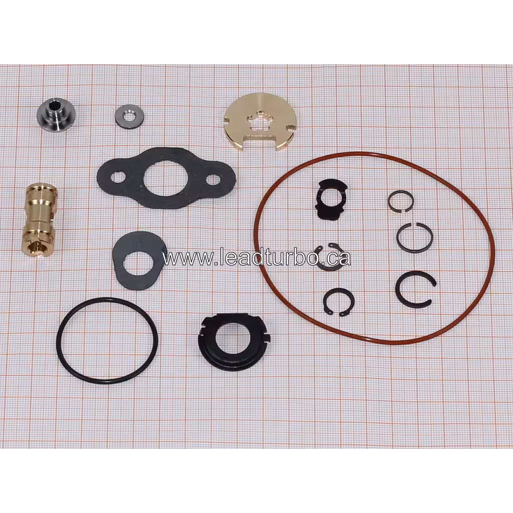 5303-988-0145 RK turbocharger repair kit contents showing seals and rings