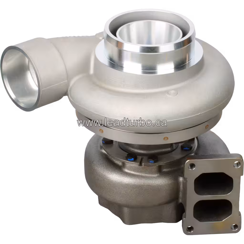 Komatsu PC600-7 turbocharger replacement with rectangular mounting flange