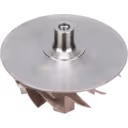 Backplate view of 735666-0020 compressor wheel with central bore