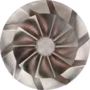 Radial blade design of CAT 3508B turbocharger compressor wheel