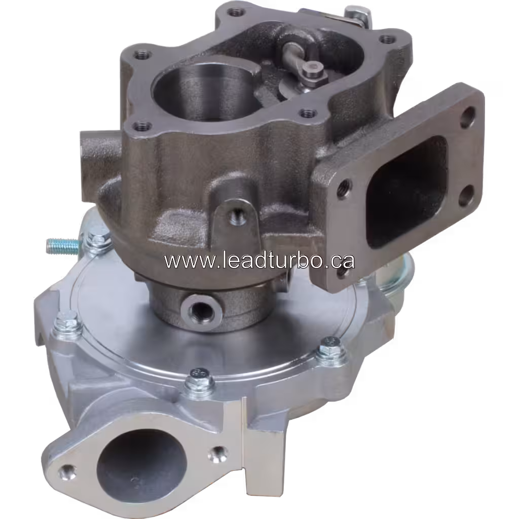 761916-0006 Turbocharger side view with mounting flanges