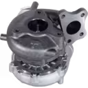 767720-5006 turbocharger bottom view showing VGT actuator mechanism