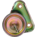 Vue de dessus de l'actionneur de turbo avec tube en cuivre et corps cylindrique