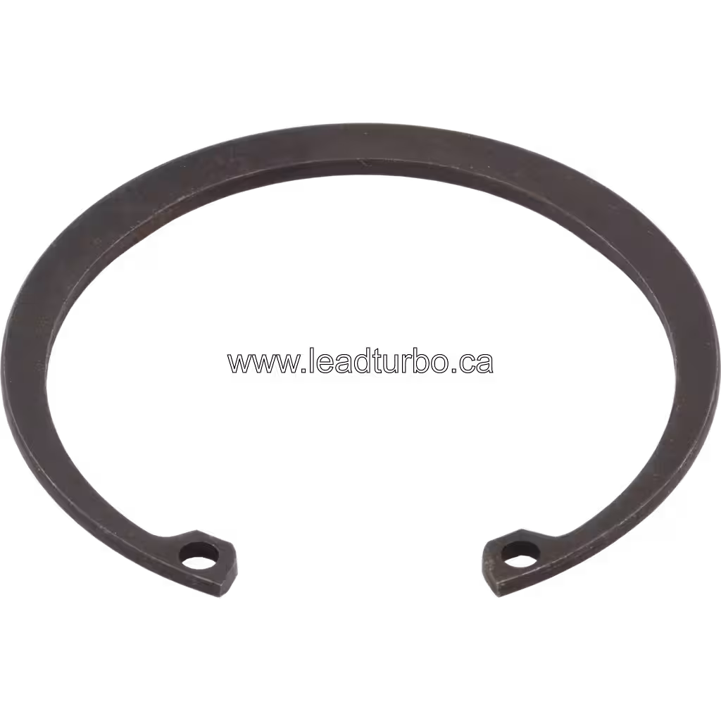 Side profile of aftermarket turbocharger retaining ring