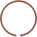 Bague de piston turbo 3756754 HX35W vue de dessus