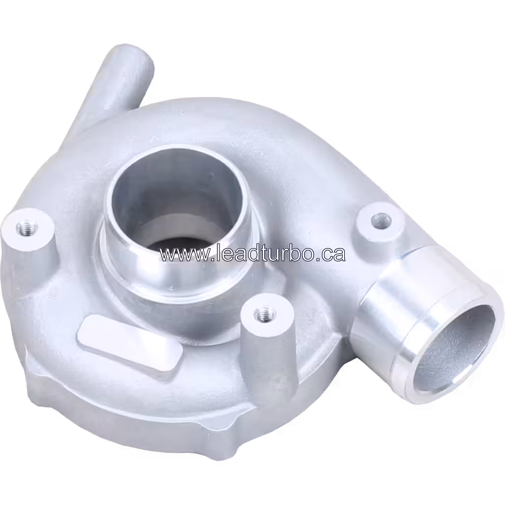 Boîtier de compresseur turbo J96, vue de dessus à 45 degrés