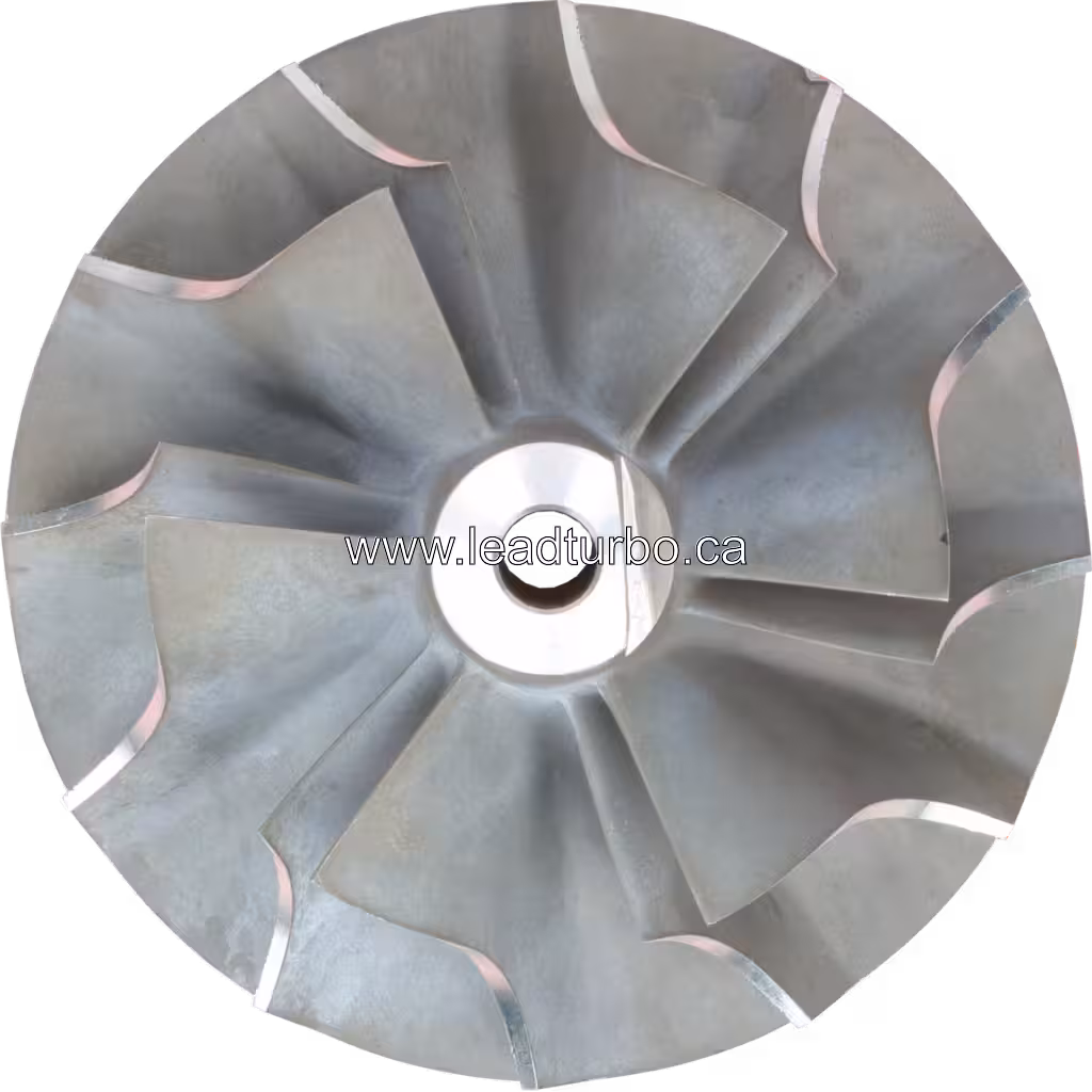 Compressor Wheel Replacement for CAT 3412 Earth Moving Turbocharger top view