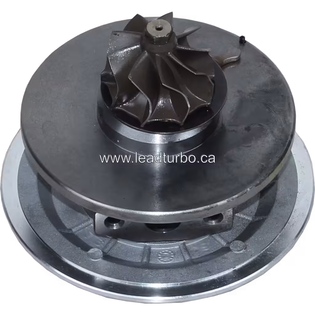 Assemblage du core de turbocompresseur J96 avec roue turbine visible