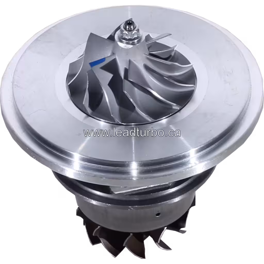 Vue de dessus du core TA4507 avec roue compresseur et turbine