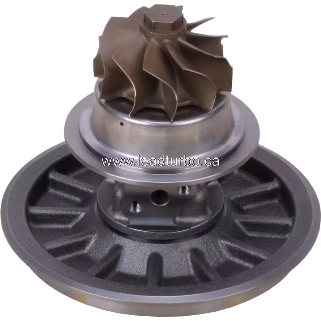 Core de Turbocompresseur 2555477 GTA5008B pour CAT C15 bottom 45 degree view