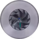 Vue 45 degrés du core turbo FOR 315905 avec roue de turbine