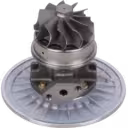 Vue inférieure du core de turbocompresseur FOR 167336-R avec bride à ailettes