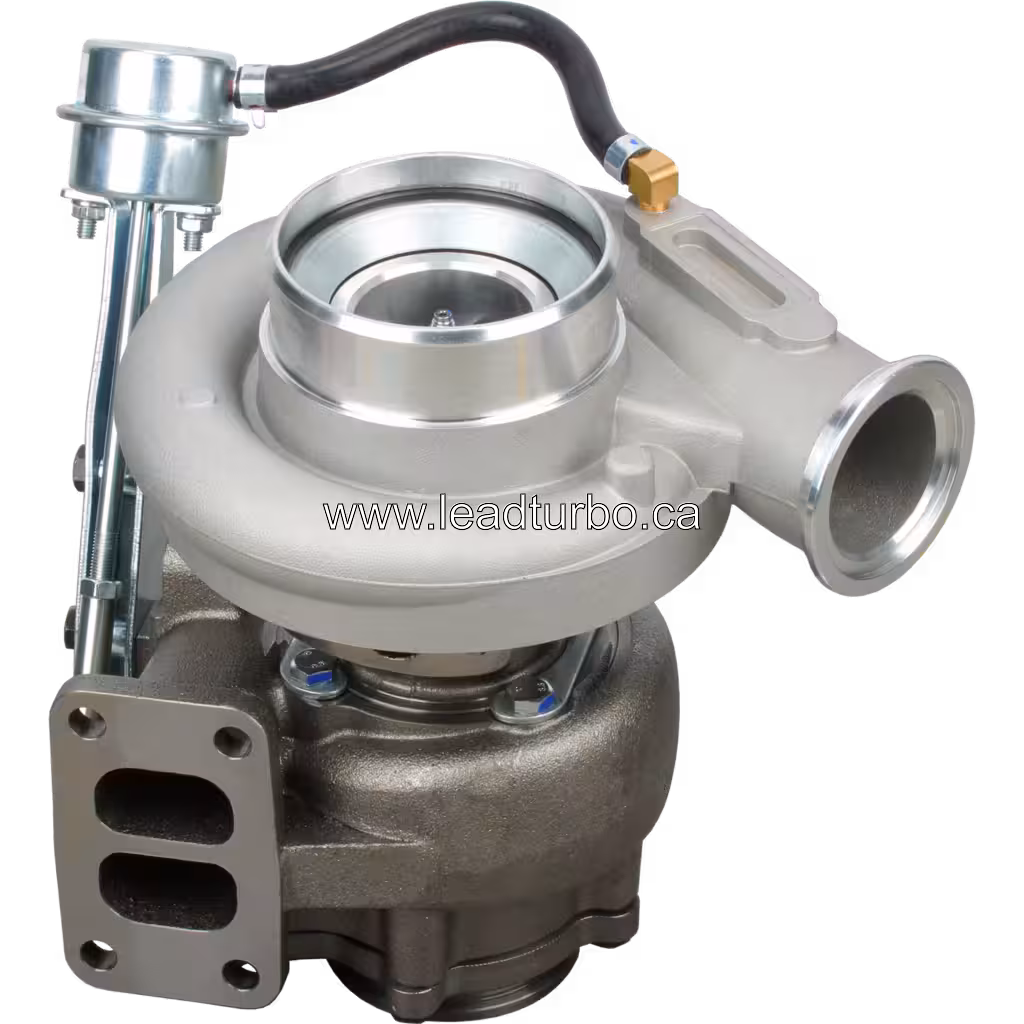 Metso Dynapac Cummins 6B turbo assembly side view