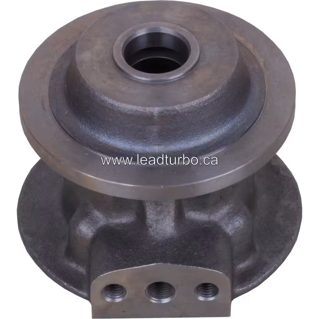 Top view of J96 bearing housing showing central bore and threaded holes