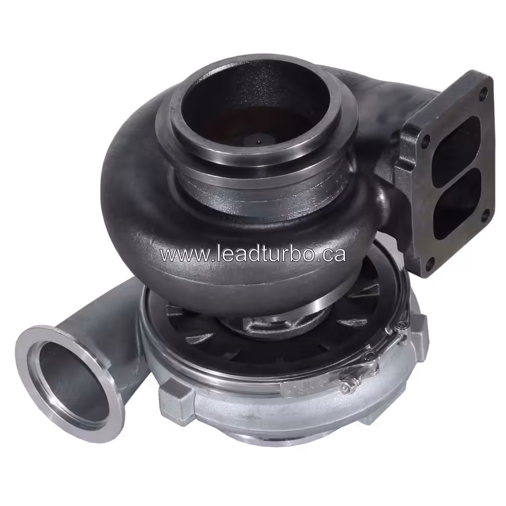 S60 6L turbocharger side view showing mounting brackets