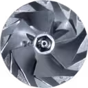 Détail de l'arbre métallique et des roulements du Rotor Assy J96