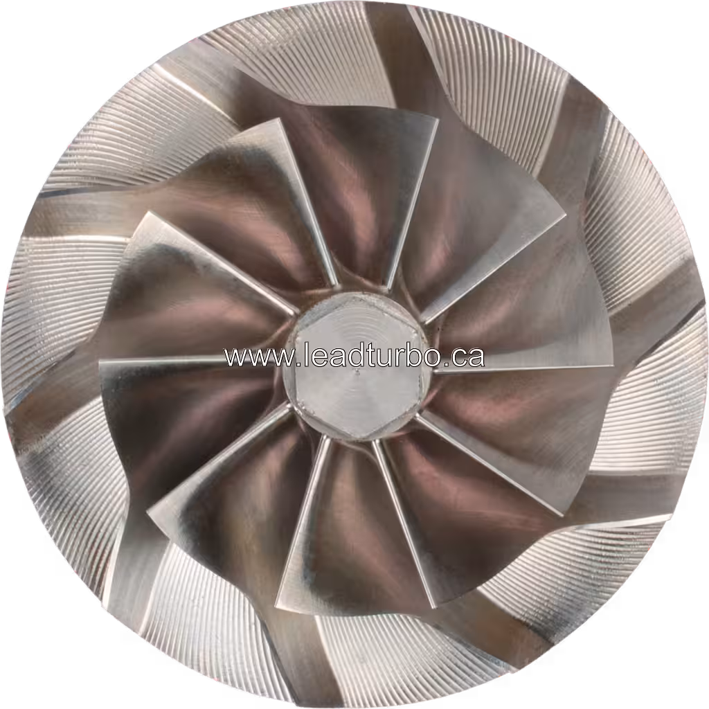 Roue de compresseur 735666-0020 GTB4708BLN pour CAT 3508B top view