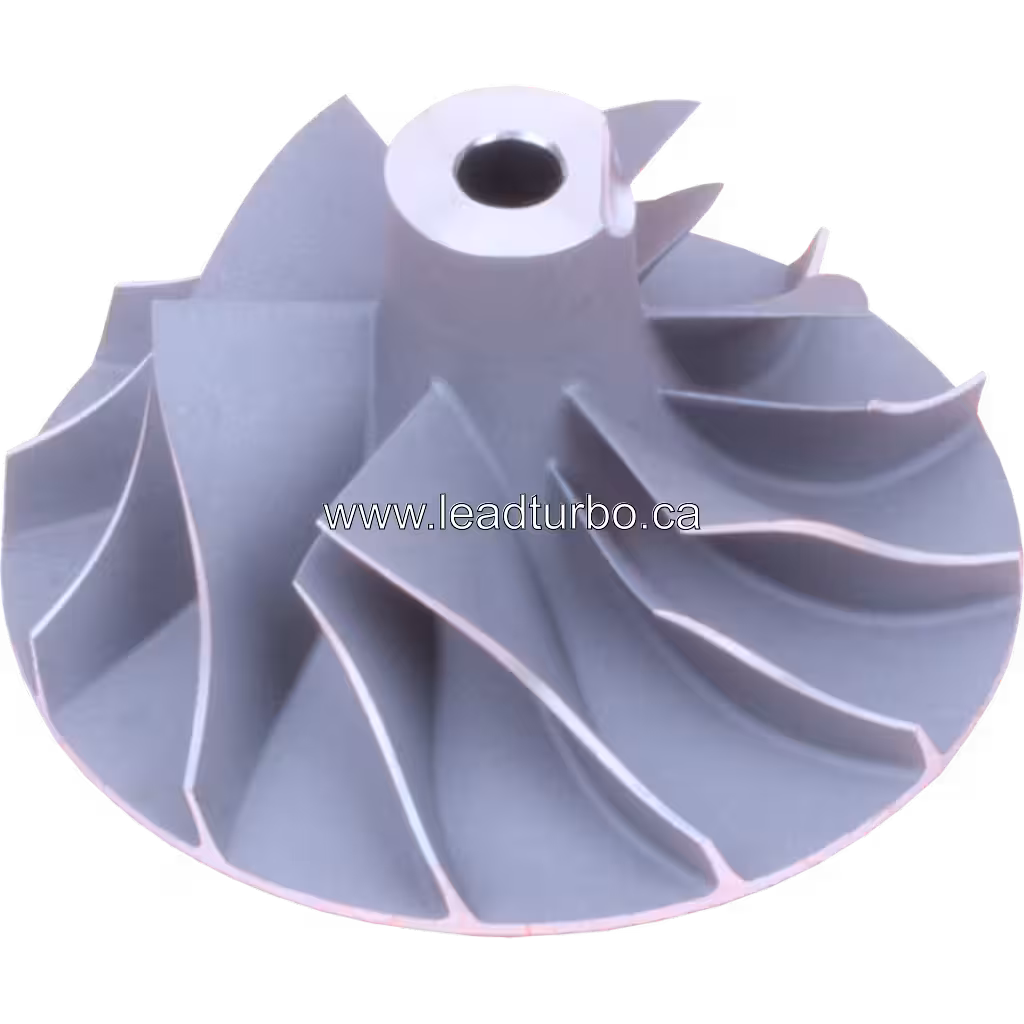 Roue de compresseur de turbocompresseur vue de face