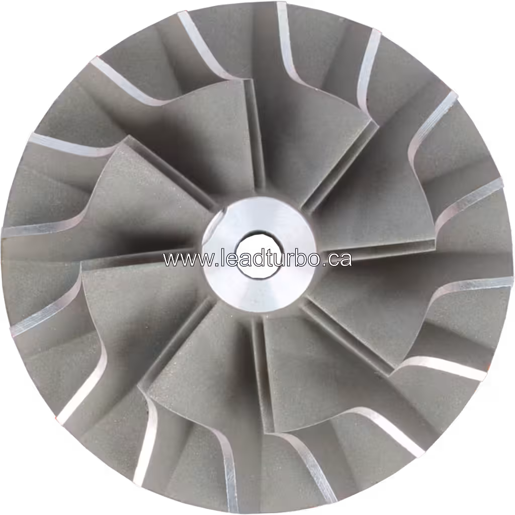 Roue de compresseur de turbocompresseur pour John Deere 6404T top view
