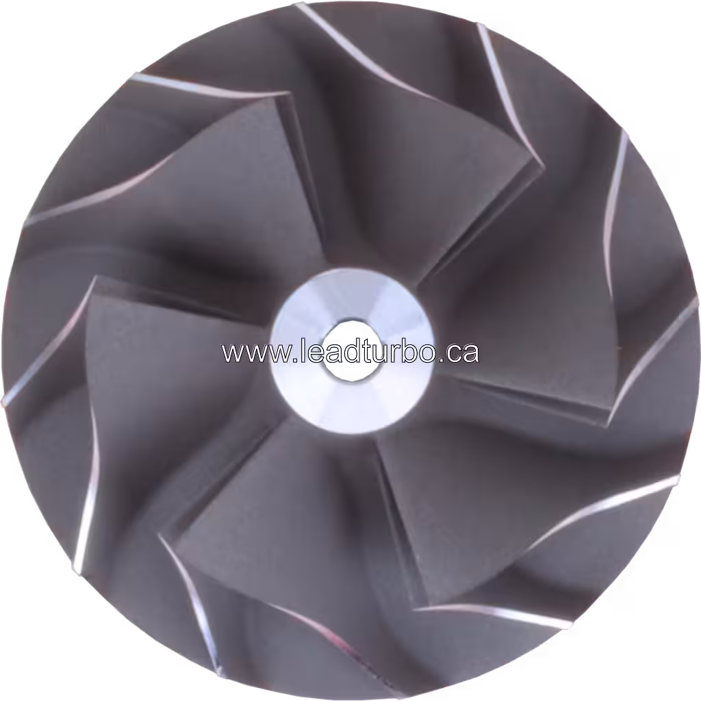 Détail de la roue de compresseur pour turbo J96