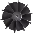 Roue de turbine métallique Isuzu 4BD1 4BD2T vue de dessus