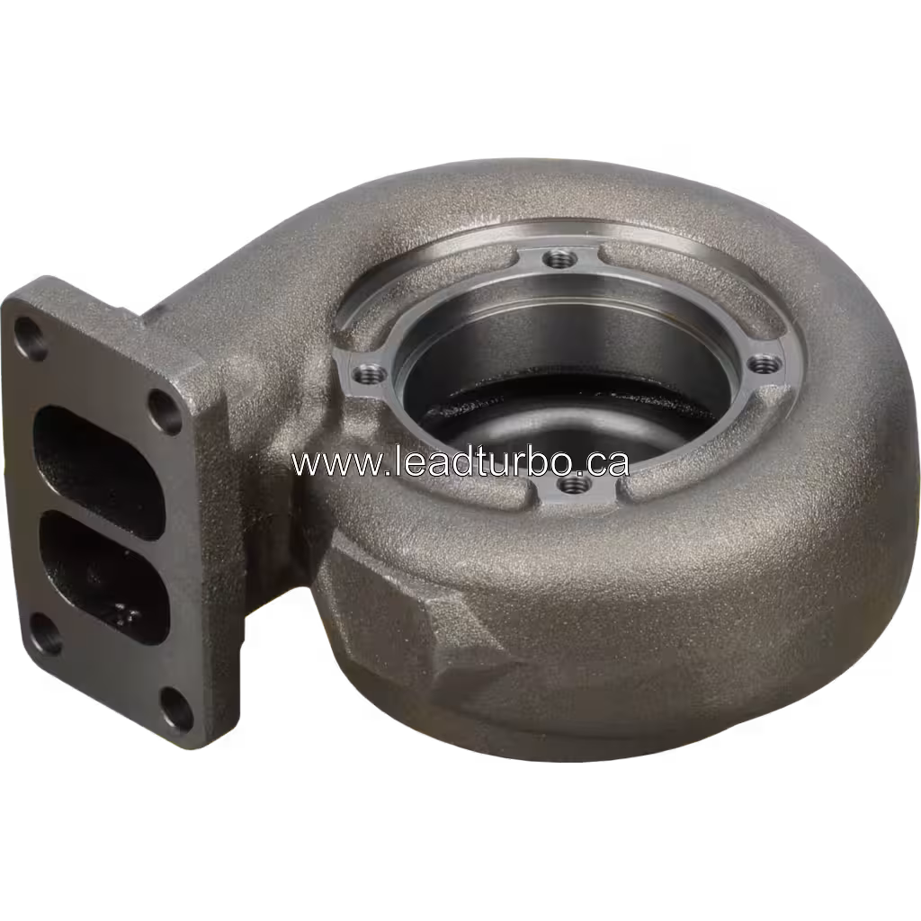 Vue de bas de la turbine housing MAN 0826F avec section hexagonale extérieure