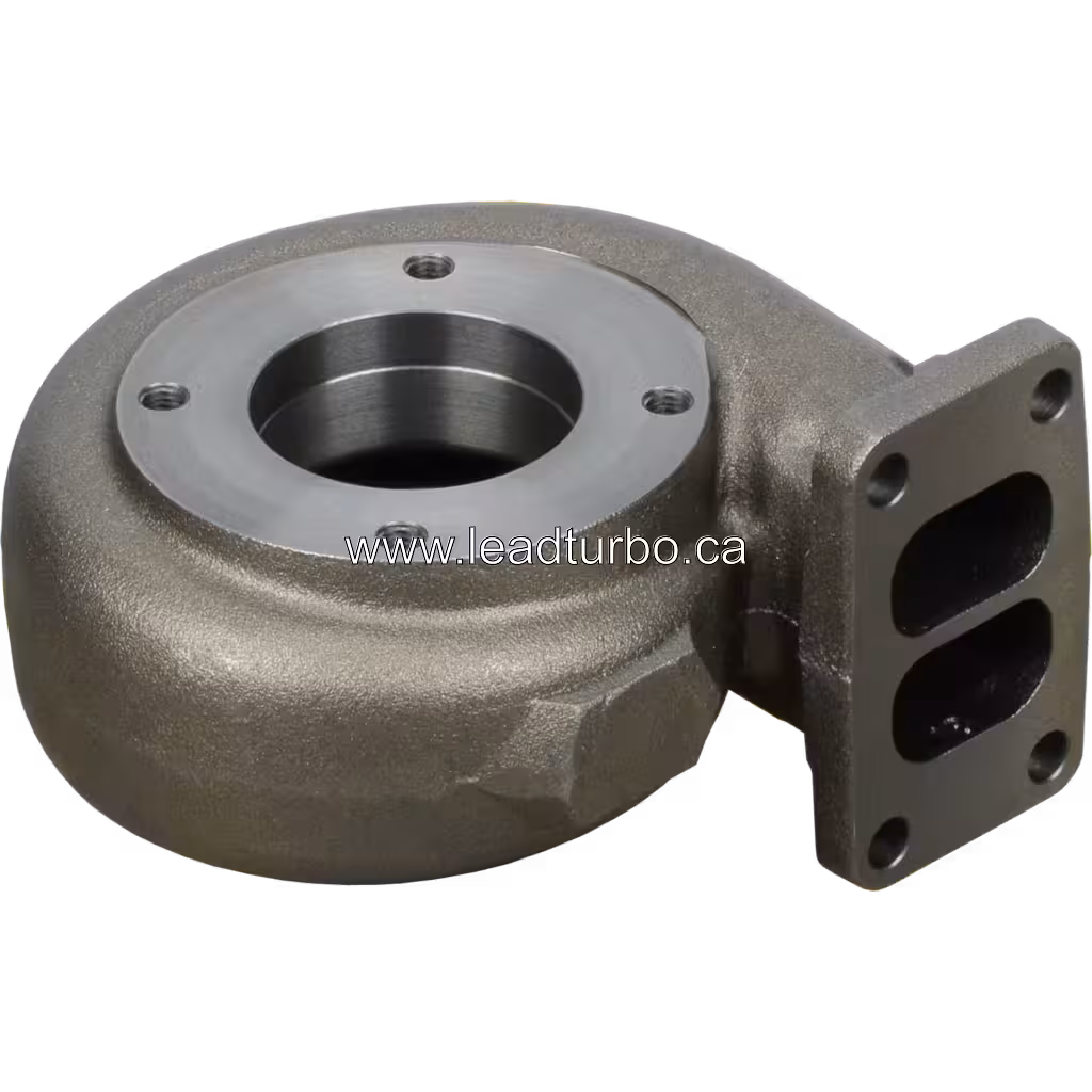 Vue de dessus de la turbine housing MAN 0826F avec surface de palier usinée