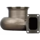 Turbine housing HC5A FOR 3524819 TH vue de face, corps en fonte grise avec bride d'admission usinée