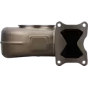 Turbine housing HE800FG 4309217 TH avec bride rectangulaire à 4 trous