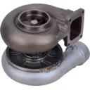 Vue de dessous du turbocompresseur 3529718 montrant le support de montage et le carter central